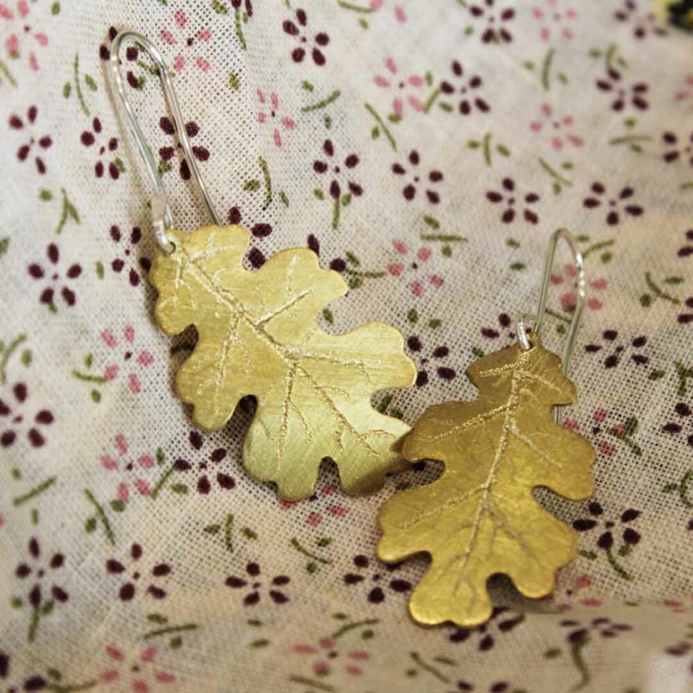 oak leaves earrings