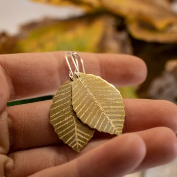 elm leaves earrings