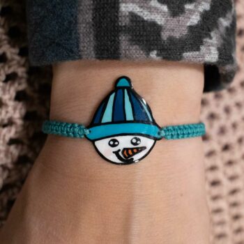 frosty snowman bracelet