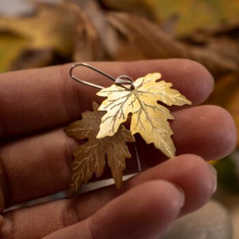 maple leaves earrings