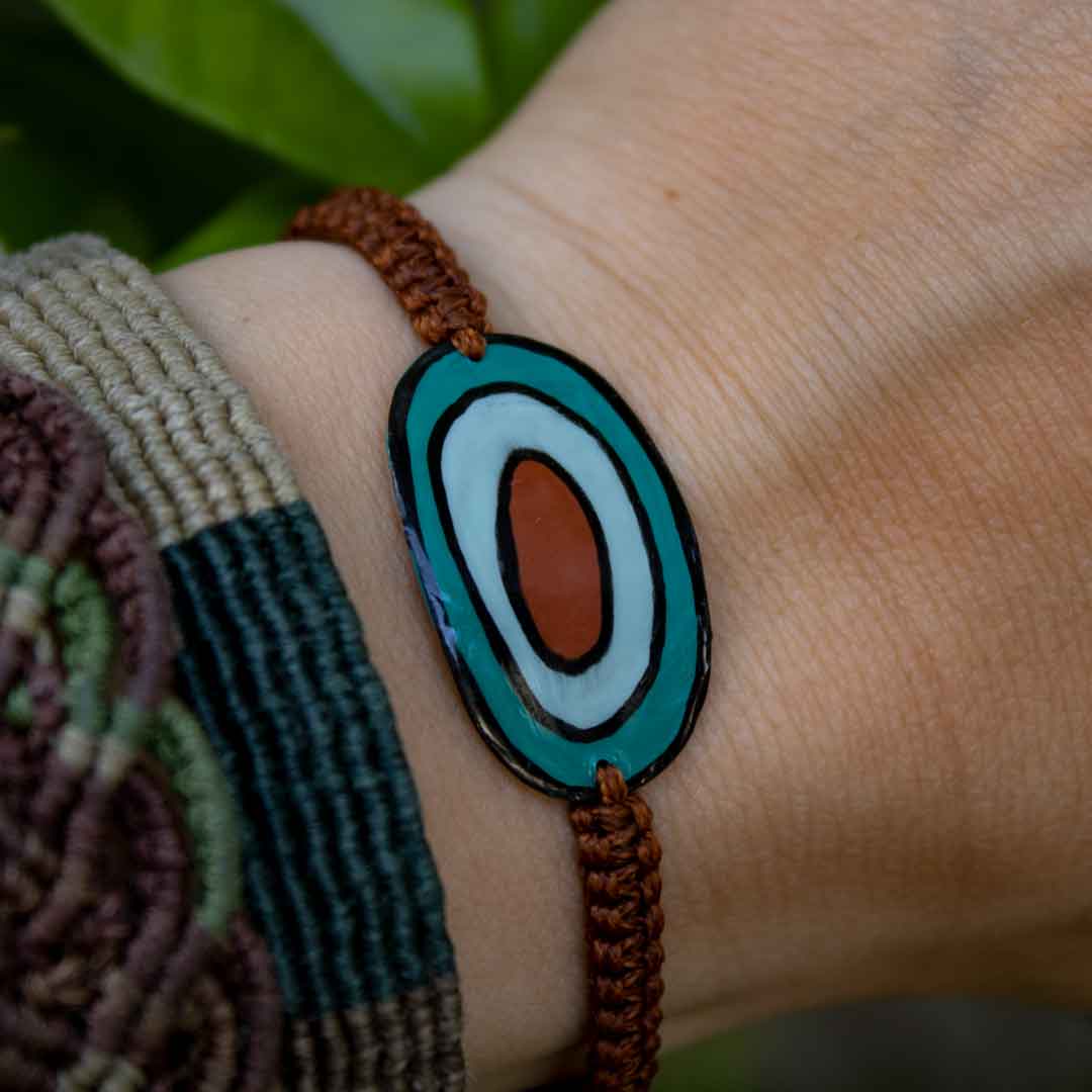 mira brown turquoise bracelet