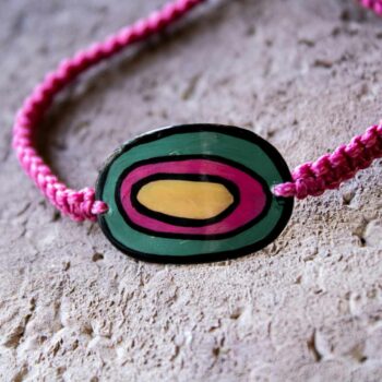 mira ochre pink bracelet