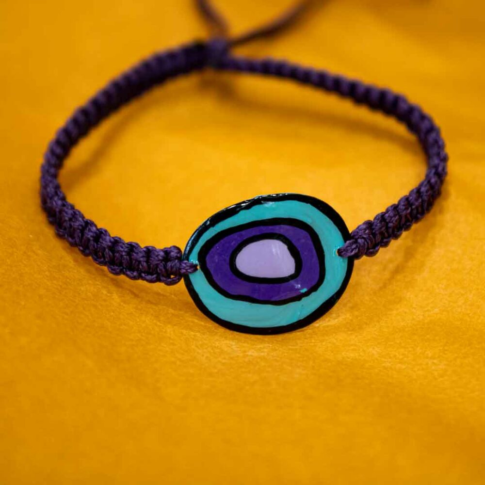mira purple turquoise bracelet