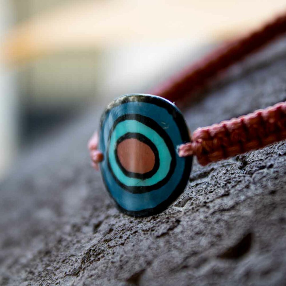 mira salmon blue bracelet