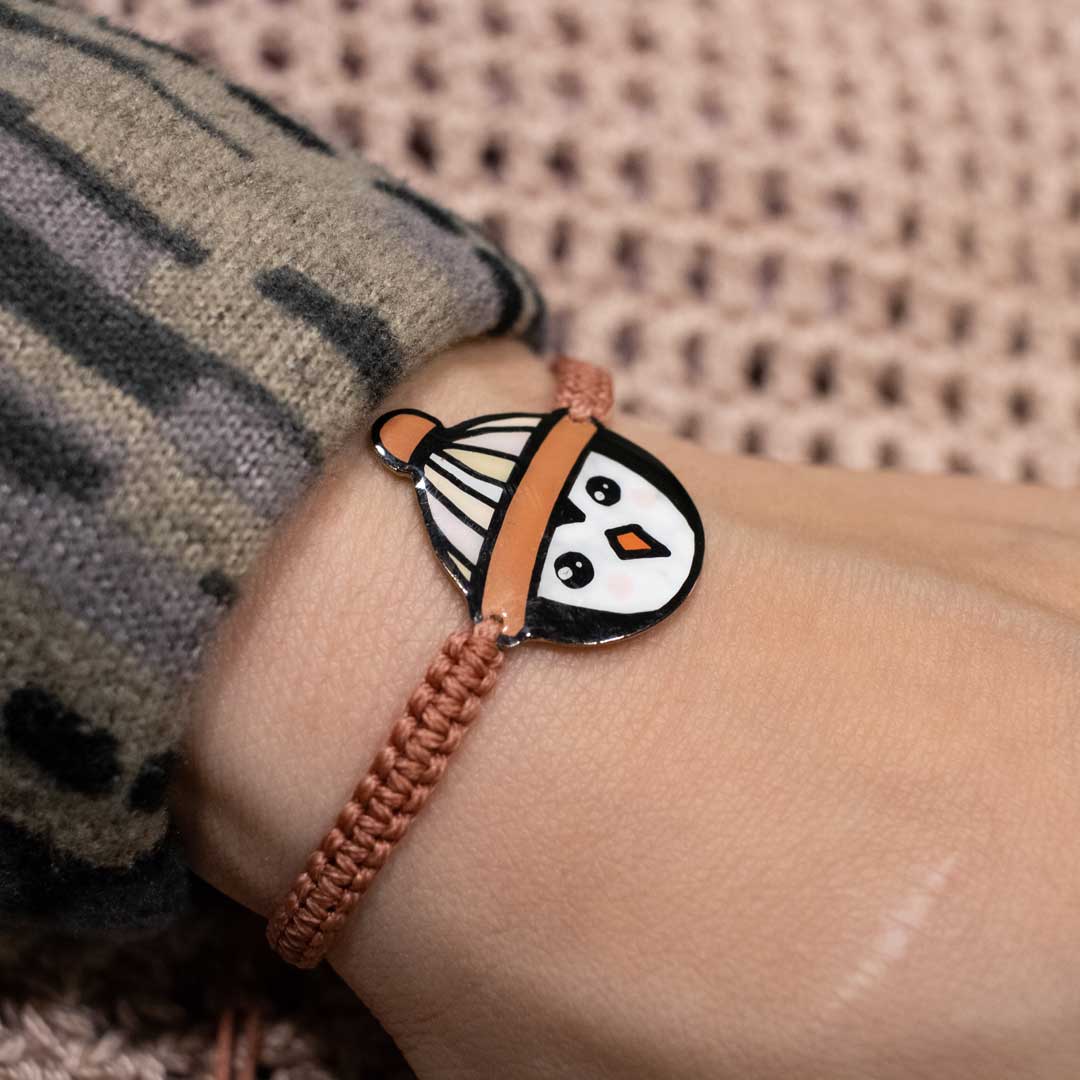 pebble penguin bracelet
