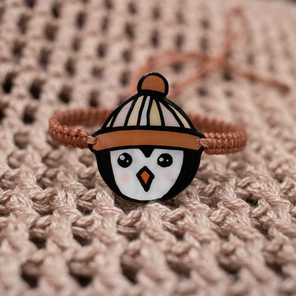 pebble penguin bracelet